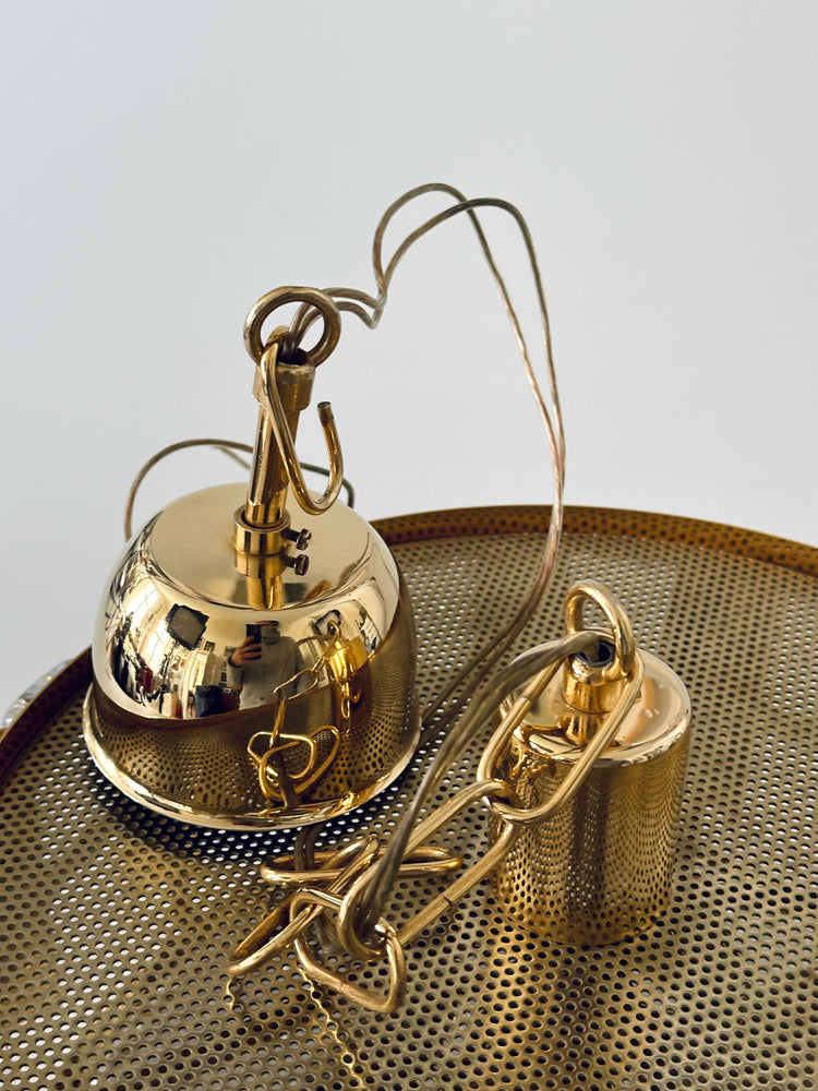 Deckenleuchte Lampe Fagerlund Orrefors Sweden Regency 1960s