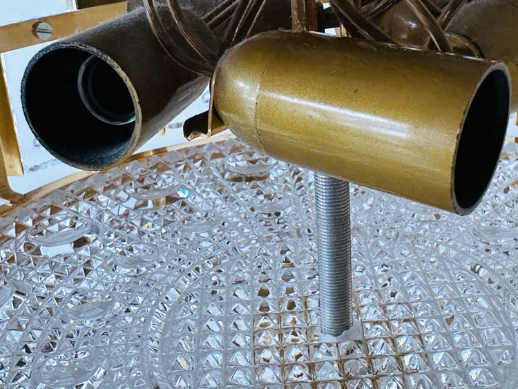 Deckenleuchte Lampe Fagerlund Orrefors Sweden Regency 1960s