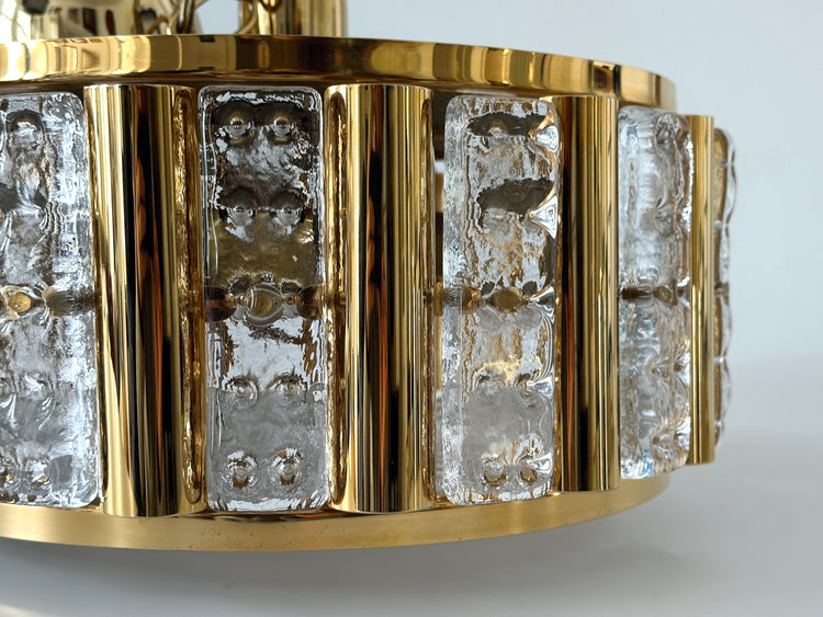 Deckenleuchte Lampe Fagerlund Orrefors Sweden Regency 1960s