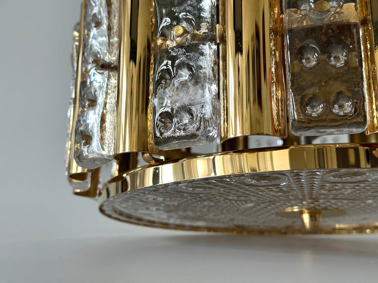 Deckenleuchte Lampe Fagerlund Orrefors Sweden Regency 1960s