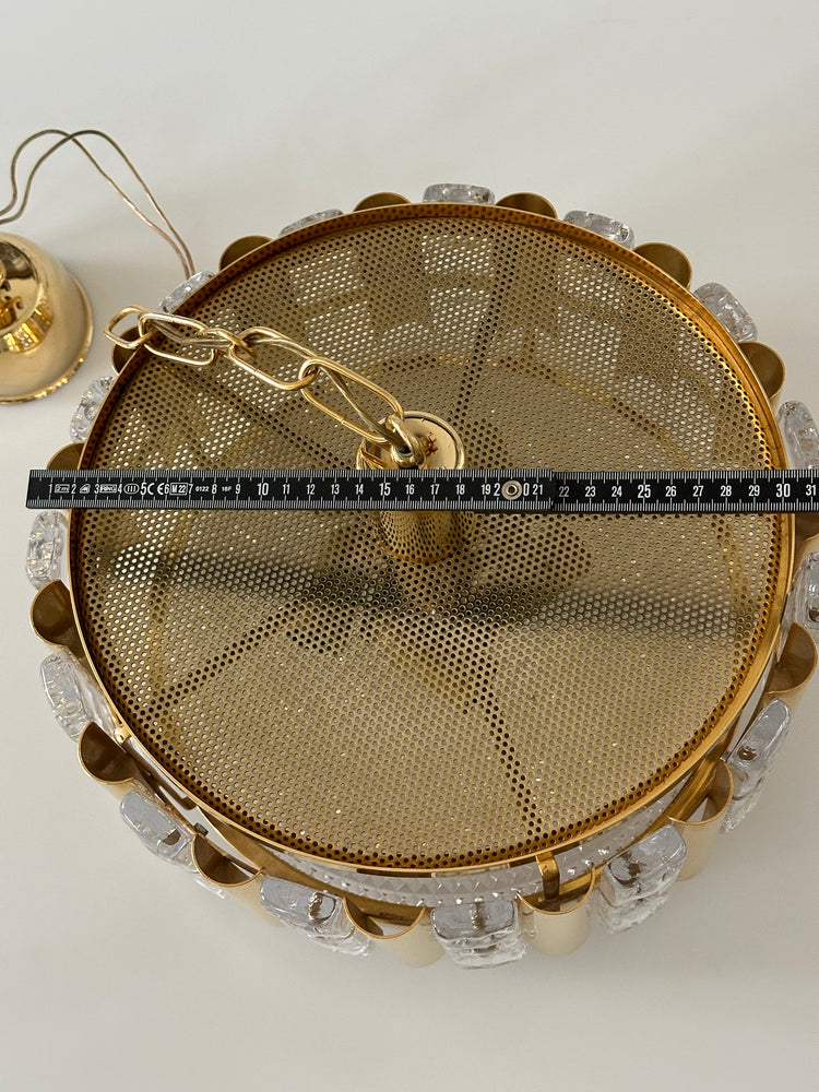 Deckenleuchte Lampe Fagerlund Orrefors Sweden Regency 1960s