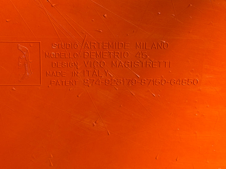 Demetrio 45 side table, designed by Vico Magistretti for Artemide, 1970s