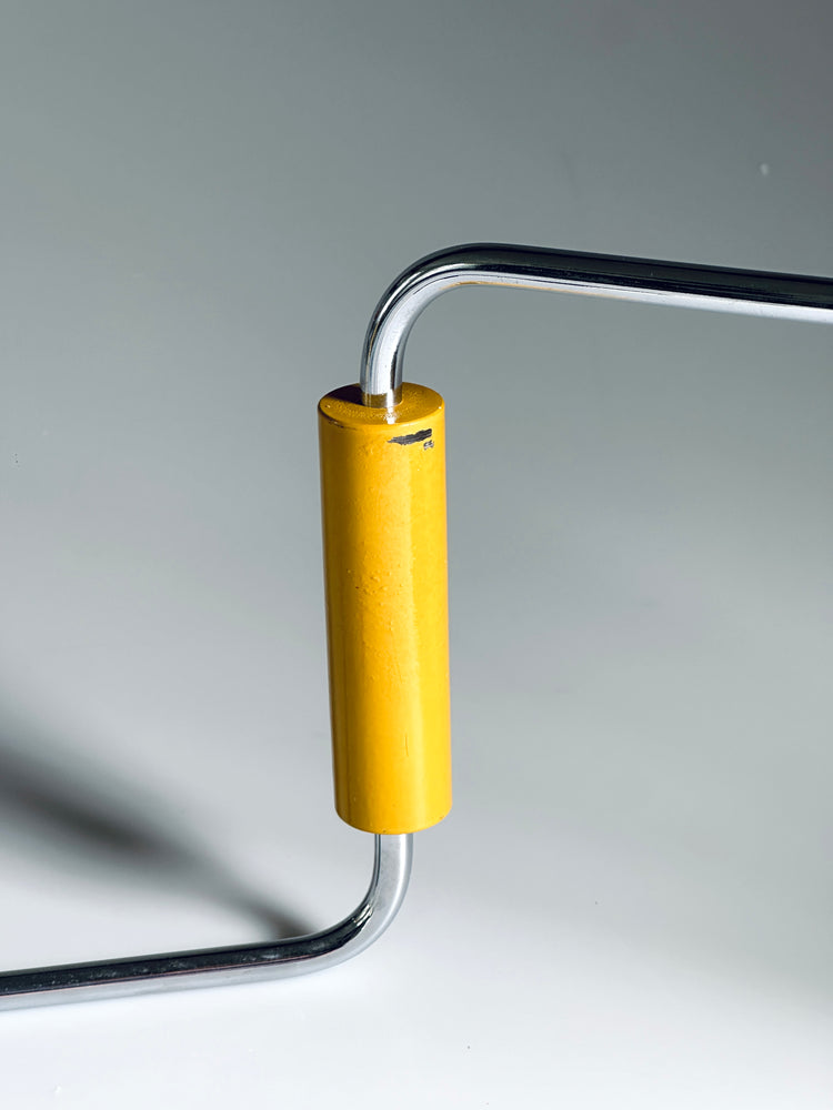 Wandleuchte Lampe gelb faltbar Architekt Platzwunder Studio Atelier Werkstatt 1960er