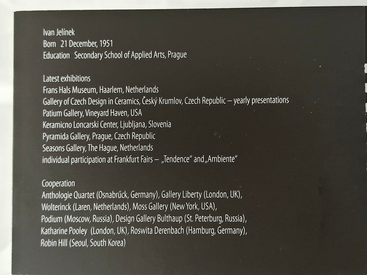 Ivan Jelinek Kunst Porzellan vergoldet Skulptur Tasse Teller Sahnekännchen Creamer Gold