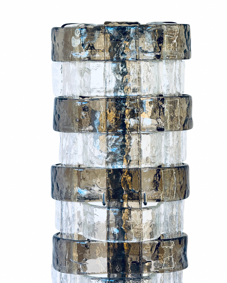 Opulente Stehlampe von Carlo Nason für Mazzega Muranoglas 1970er