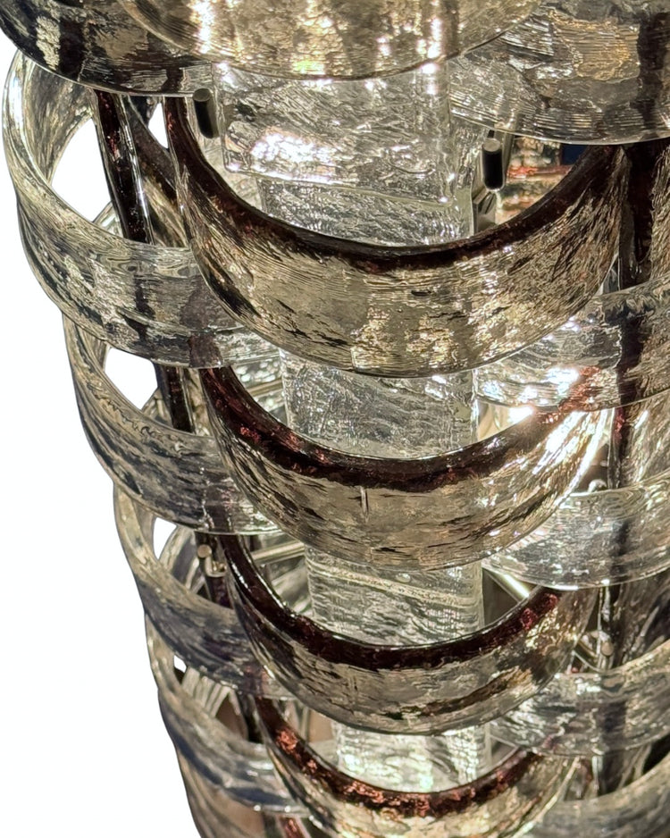 Opulente Stehlampe von Carlo Nason für Mazzega Muranoglas 1970er