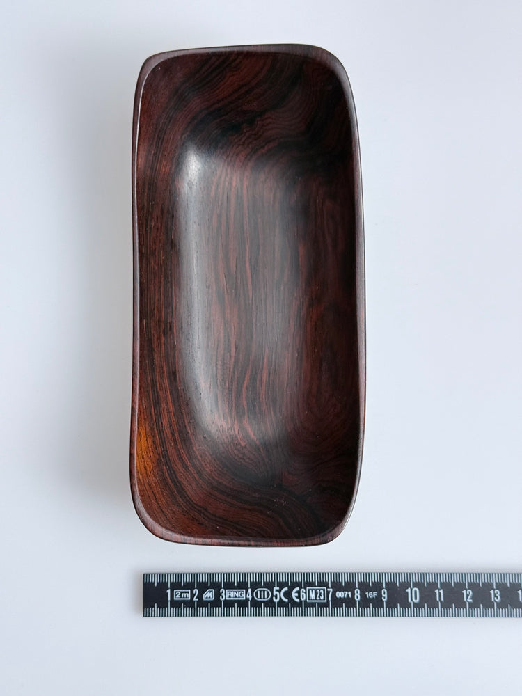 Rosewood bowl, handmade from Jacaranda wood, Brazil Wood Art