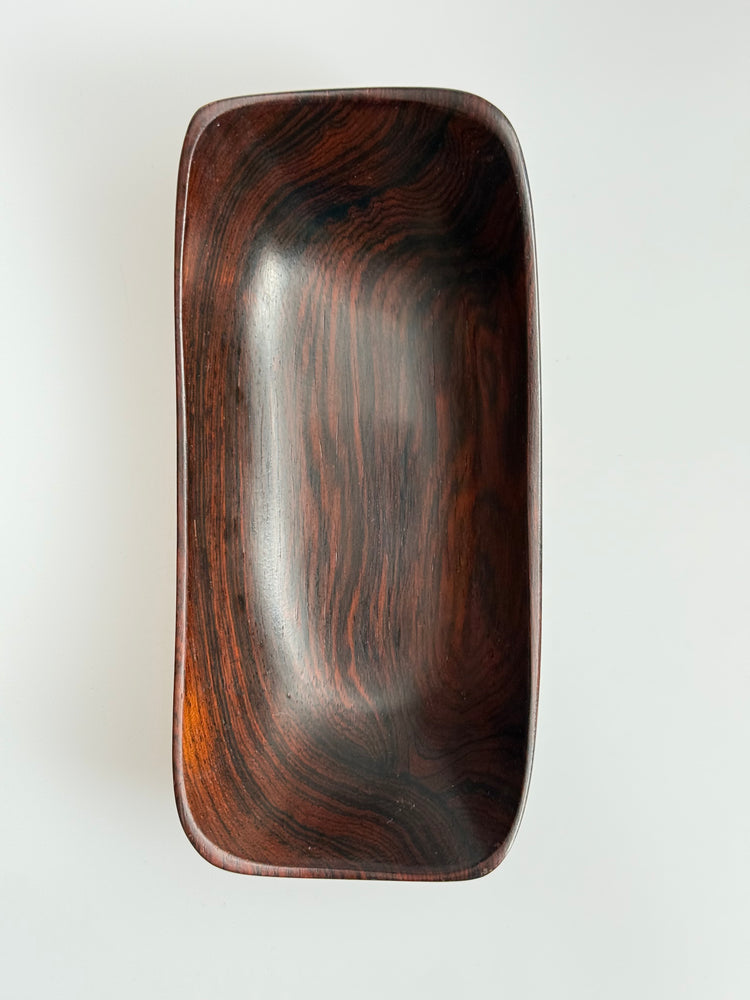 Rosewood bowl, handmade from Jacaranda wood, Brazil Wood Art