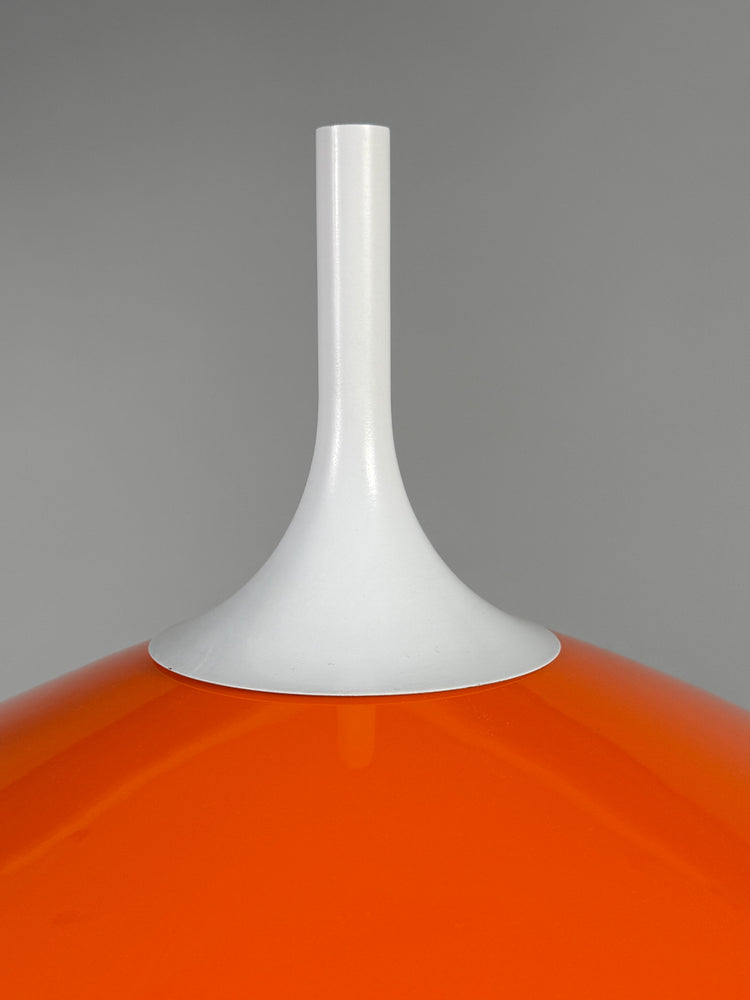 Stehleuchte in Orange und Tulipform, Space Age, Pop Art, 1970er