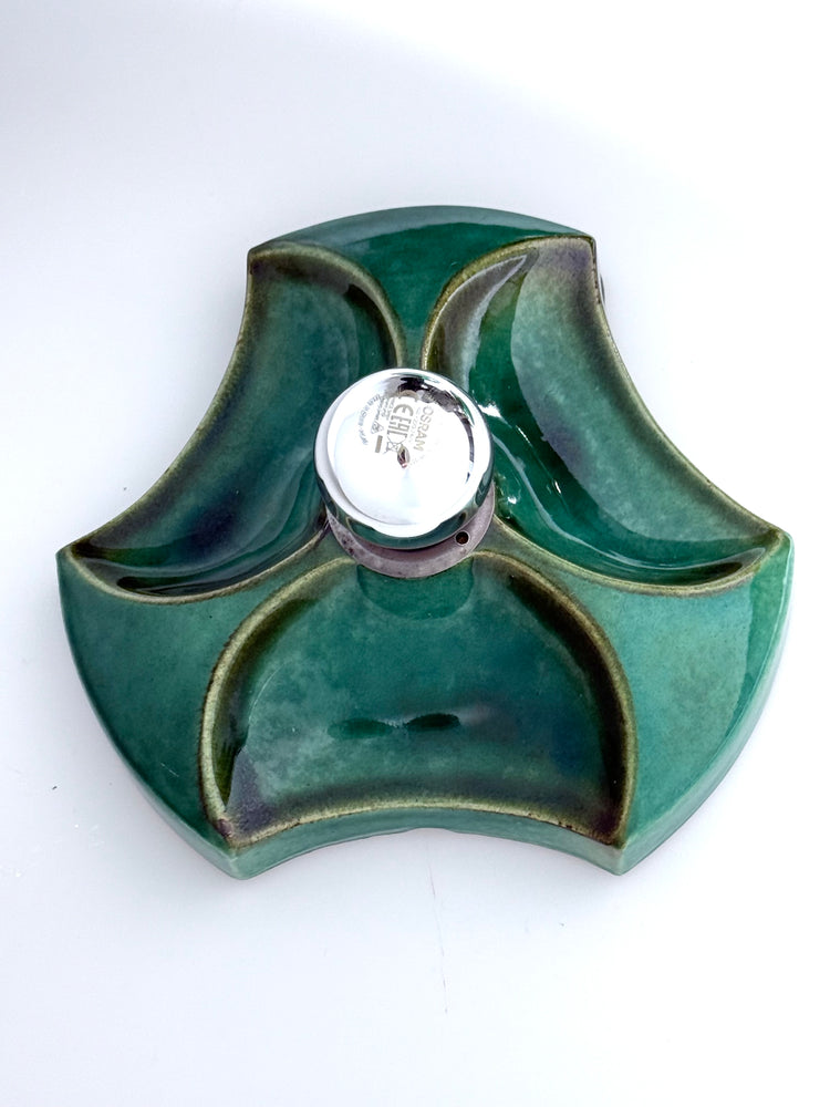 3er Set Wandlampen aus Keramik, SpaceAge, Hustadt, Deutschland, 1960er