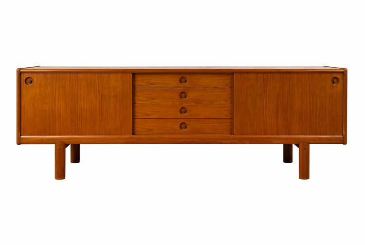 Großes Sideboard in Teak von H.W.Klein für Bramin Møbler, Dänemark, 1960er