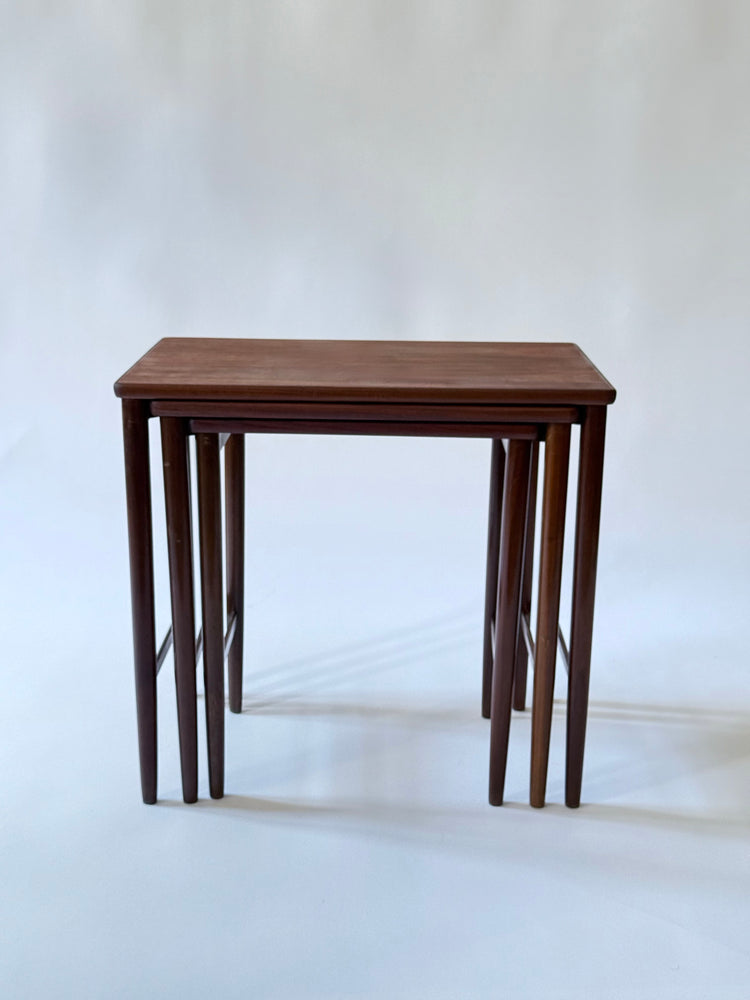 Satztische 3-er Set aus Palisander Danish Modern Vintage 1960er