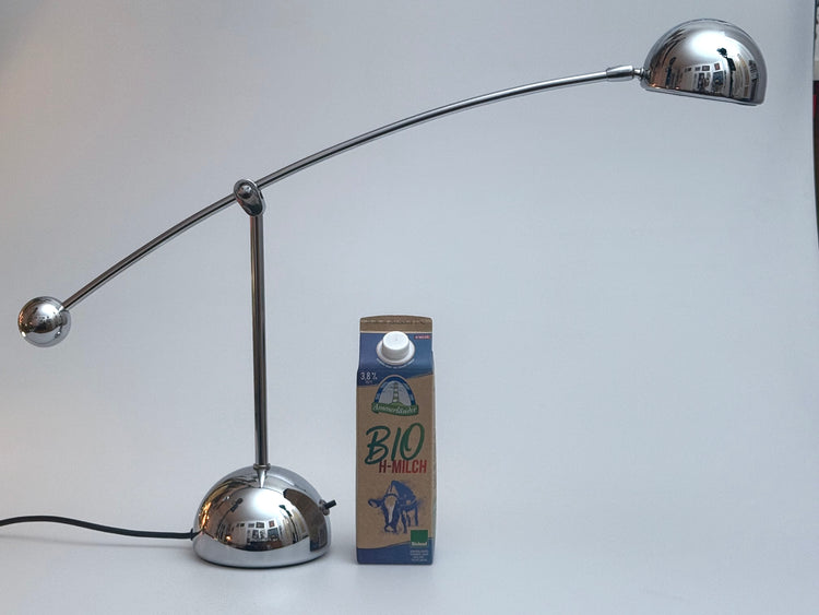 Verchromte Tischleuchte von Hustadtleuchten V3164/01 1970er