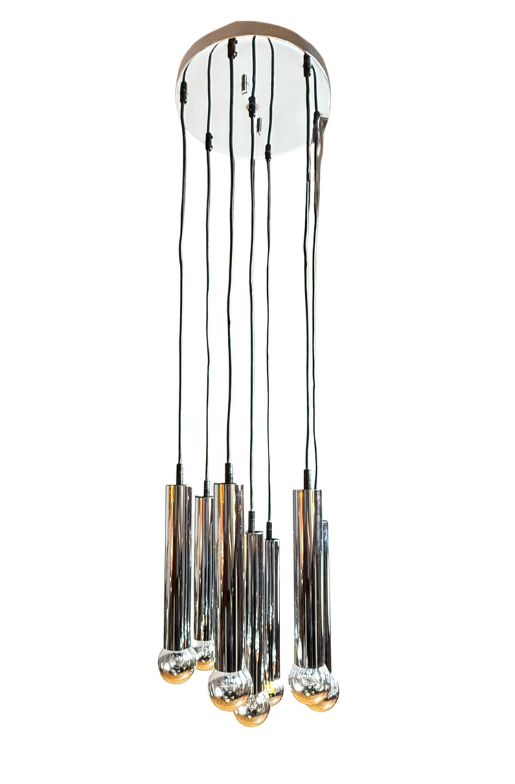 Kaskade Pendelleuchte von Doria Germany 1970er