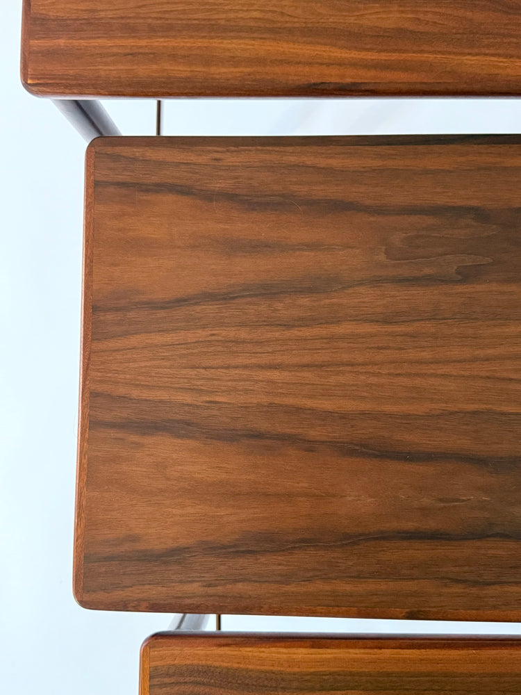 Satztische 3-er Set aus Palisander Danish Modern Vintage 1960er