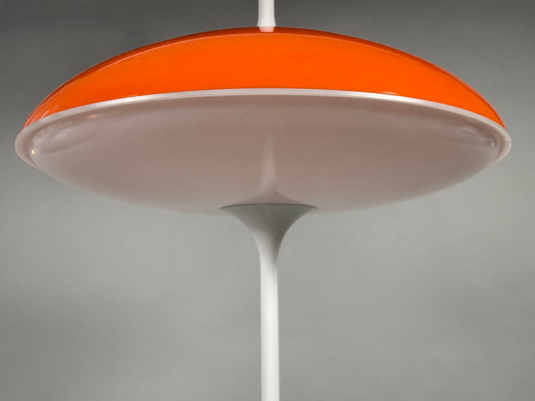 Stehleuchte in Orange und Tulipform, Space Age, Pop Art, 1970er