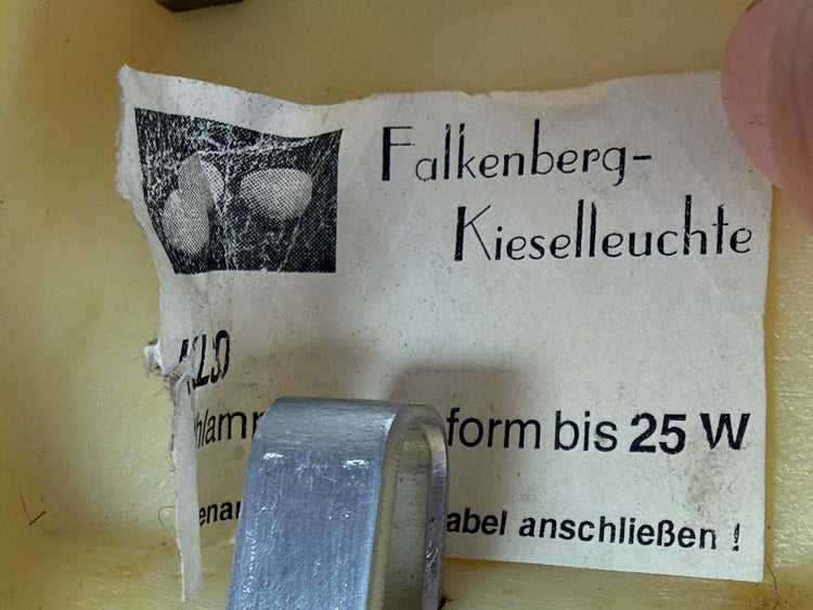 Moon Rock Kieselleuchte von Falkenberg, Entwurf André Cazenave 1970er/80er