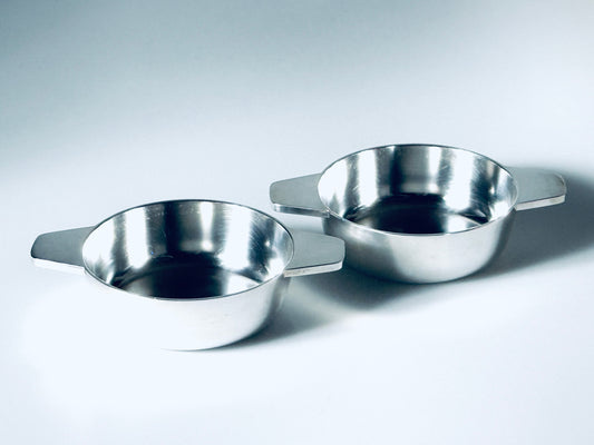 Paar Beilagenschalen Gio Ponti für Berndorf versilbert Schale 1930er