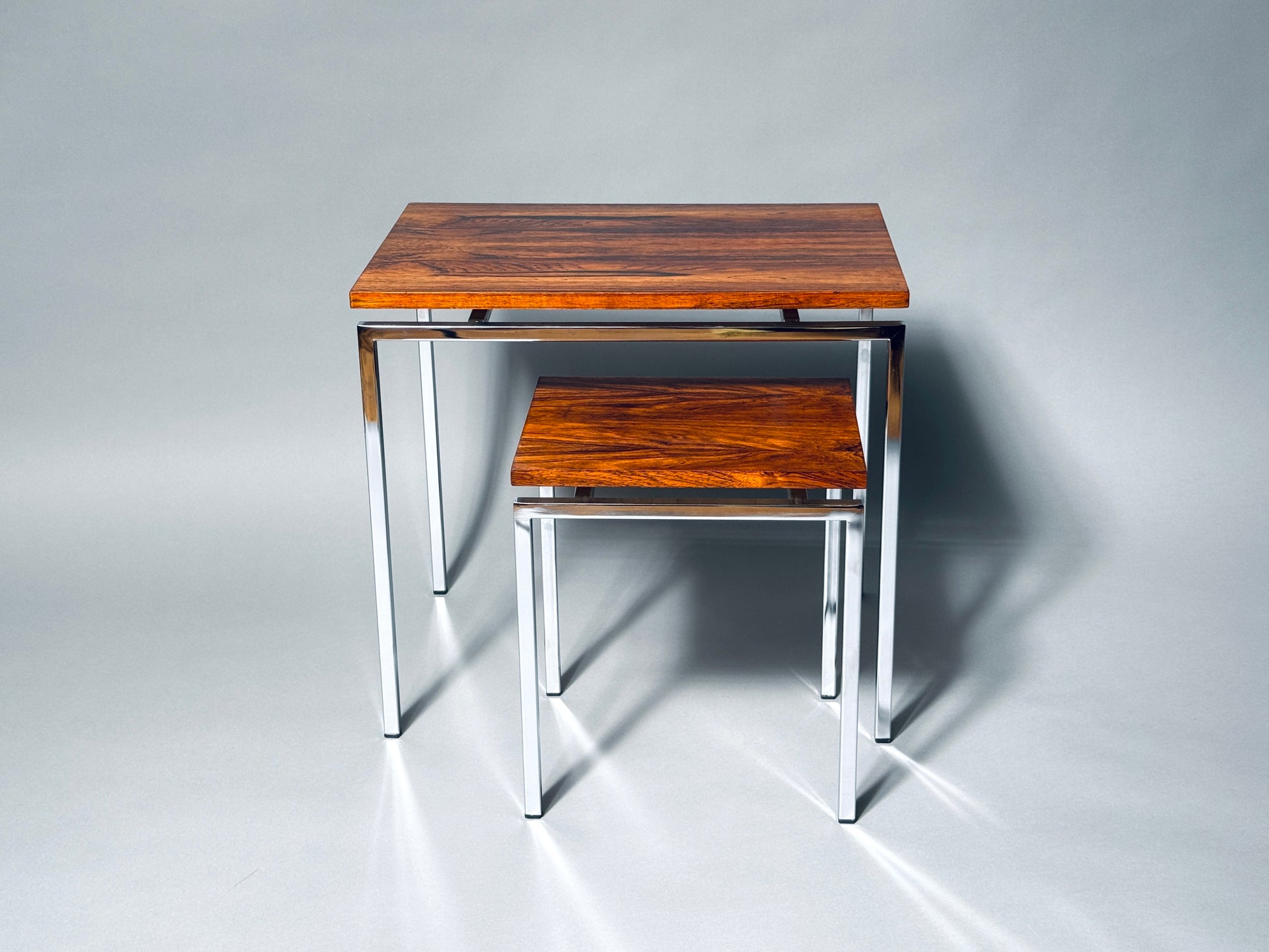 Pastoe Satztisch Palisander Chrom