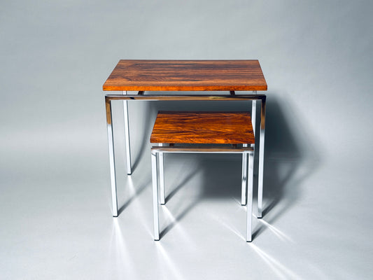 Pastoe Satztisch Palisander Chrom