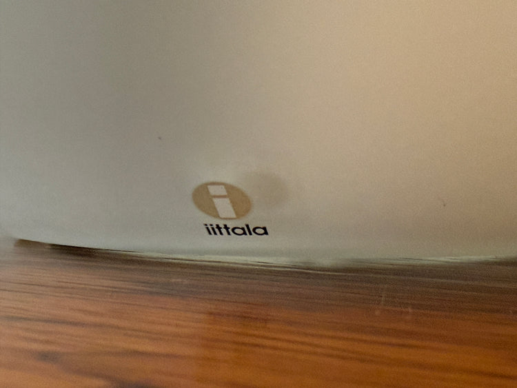 iittala Tischleuchte Lampe Opalglas Finland 90er