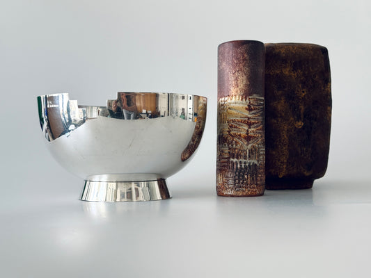 artdeco schale versilbert