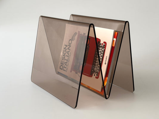 Zeitungsständer Rauch Acrylglas Vintage