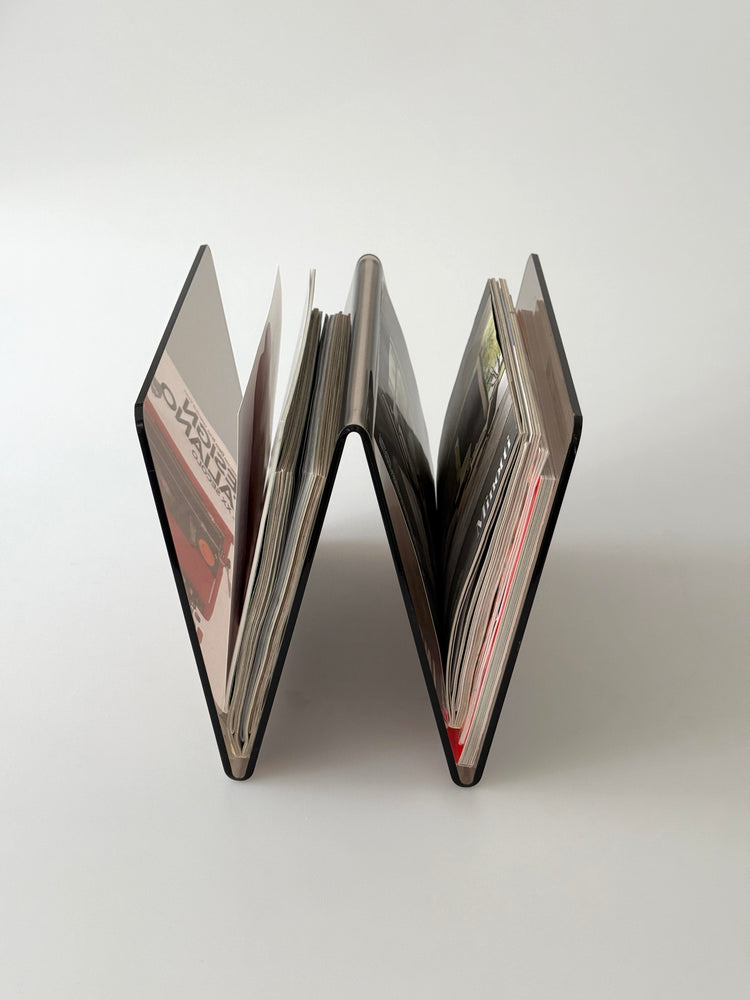 Acryl-/ Plexiglas Zeitungsständer Magazinständer Design 70er