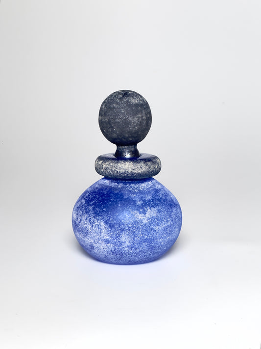 Flakon Moretti Italien 1960er Murano blau Italy vetro murano flacone blu