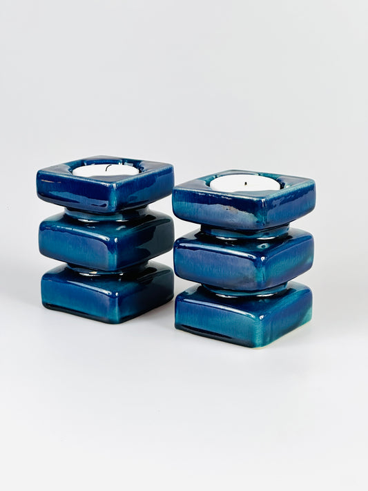 Kerzenständer Kerzenhalter Teelichthalter Cari Zalloni für Steuler Keramik 1970er