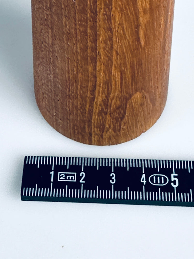 Candlestick DDR Design Teak wood large 1960s Danish modern style