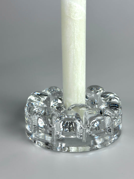 Kerstenständer Rosenthal studio-linie Bubble Glas 1970er schwer Kristallglas