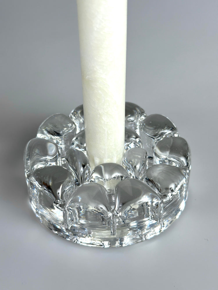 Kerstenständer Rosenthal studio-linie Bubble Glas 1970er schwer Kristallglas