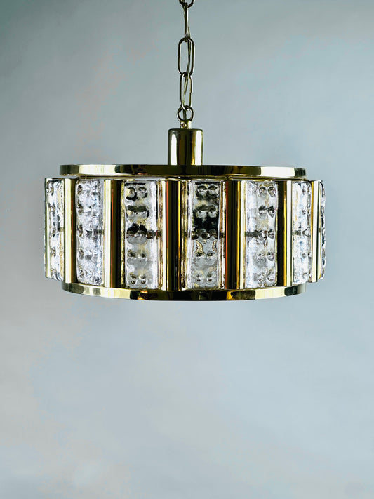 Deckenleuchte Lampe Fagerlund Orrefors Sweden Regency 1960s