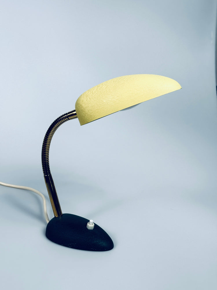 Tischleuchte klein Gebrüder Cosack Schrumpflack Lampe 1950er