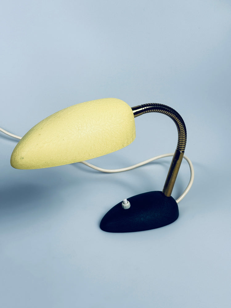 Tischleuchte klein Gebrüder Cosack Schrumpflack Lampe 1950er