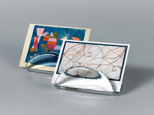Briefhalter Serviettenhalter Eisglas Finnland Scandi Design 1960er