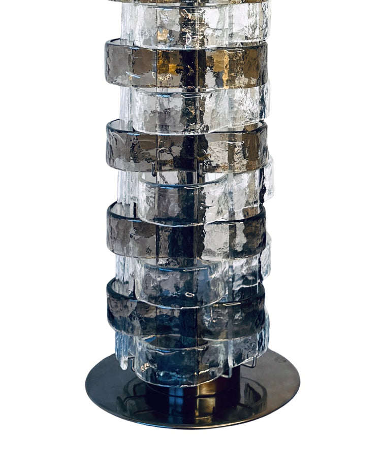 Opulente Stehlampe von Carlo Nason für Mazzega Muranoglas 1970er